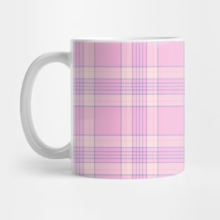 Pink purple and beige Tartan Plaid Pattern.png Mug